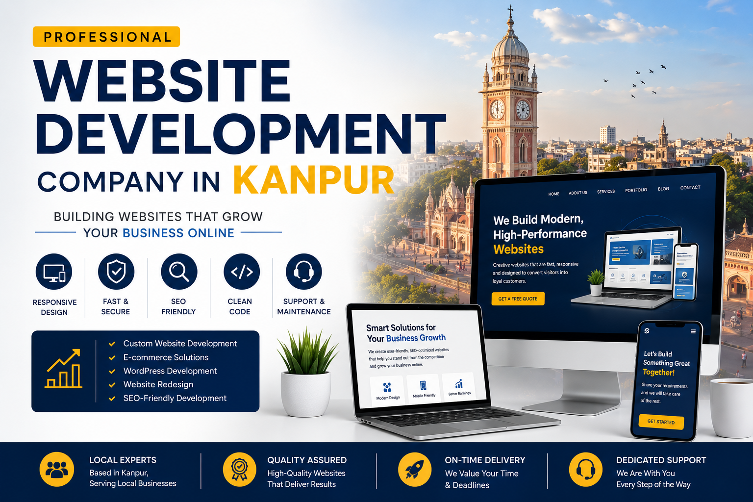 website development and designing company in kanpur
